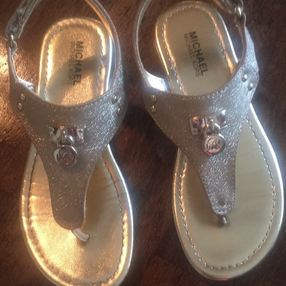 Brand new Michael Kors gold sandals